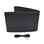 Perforeeritud roolikate n&otilde;ela ja niidiga 38-39 cm - must / mustade &otilde;mblustega