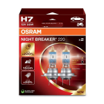 OSRAM autopirnid NIGHT BREAKER +220% H7 55W 12V PX26D, 2 tk