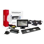 Parkimisabis&uuml;steem TFT01 4.3" HD-402-LED kaameraga, 4 musta anduriga, veoautodele
