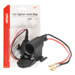 Auto pistikupesa kaanega 12/24V AMIO-04128