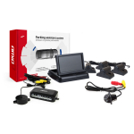 Parkimisabis&uuml;steem TFT02 4.3" HD-305-LED kaameraga, 4 musta anduriga, veoautodele