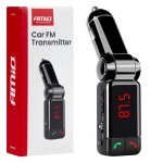 Auto FM-saatja, 2&times;USB-A 12V 24V AMIO-04650