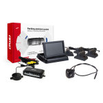 Parkimisabis&uuml;steem TFT02 4.3" HD-310-LED kaameraga, 4 musta anduriga, veoautodele
