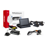 Parkimisabis&uuml;steem TFT02 4.3" HD-315-LED kaameraga, 4 musta anduriga, veoautodele