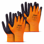 PE Latex foamsafety gloves 4 pcs Size 8 (2 pairs), AMIO-04639