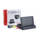 Kokkupandav TFT-ekraan tahavaatekaamerale 4,3" TFT02