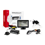 Parkimisabis&uuml;steem TFT01 4.3" HD 315 LED-kaameraga, 4 valget andurit 22 mm