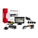 Parkimisabis&uuml;steem TFT01 4.3" HD 315 LED-kaameraga, 4 musta anduriga 22 mm