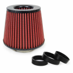 Kooniline &otilde;hufilter autole, universaalne, punane/carbon, 3 adapteriga, AMIO-01713