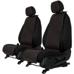 EVAtech ECO Basic istmekatted, 2 tk - must / mustad servad / punased &otilde;mblused