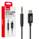 USB-C - 3,5 mm minipesa AUX-kaabel 1 m AMIO-04294
