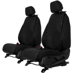 EVAtech ECO Basic istmekatted, 2 tk - must / mustad servad / mustad &otilde;mblused