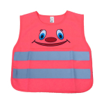 Laste helkurvest SMILE, roosa AMIO-03988