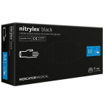 Kaitsekindad nitriilmaterjalist Nitrylex mustad, suurus M, 100 tk.