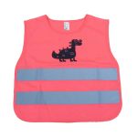 Laste helkurvest DINOSAUR, roosa AMIO-03989