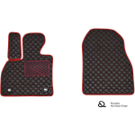 Ekonahast matid QuiltyMats MERCEDES-BENZ SLK-class R230 2001-2011a. (Must / punased &otilde;mblused)