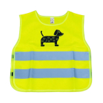 Laste helkurvest DOG, kollane AMIO-03937