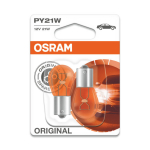 OSRAM autopirnid 21W 12V BAU15S (kollased), 2 tk