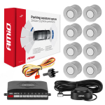 Parkimisabi s&uuml;steem helisignaaliga, 8 h&otilde;bedast andurit 22 mm AMIO-01596