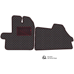 Ekonahast matid QuiltyMats MERCEDES-BENZ SPRINTER 2006-2018a. (2 kohad) (Must / punased &otilde;mblused)