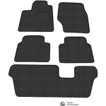 Ekonahast matid QuiltyMats VOLVO XC90 2002-2014a. (7v., I, II ja III eilės) (Must / mustad &otilde;mblused)
