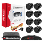 Parkimisabis&uuml;steem LED, 8 musta andurit KULDNE 18 mm AMIO-01603