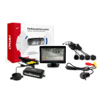 Parkimisabis&uuml;steem TFT01 4.3" HD-305 LED-kaameraga, 4 musta anduriga 28 mm