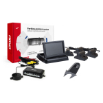 Parkimisabi s&uuml;steem FT02 4.3" HD-502-IR kaameraga, 4 musta anduriga, veoautodele