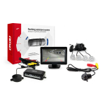Parkimisabis&uuml;steem TFT01 4.3" HD-305 LED-kaameraga, 4 h&otilde;bedast andurit 28 mm