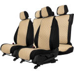 EVAtech ECO Basic istmekatted, 3 tk - beež / mustad servad / beežid &otilde;mblused