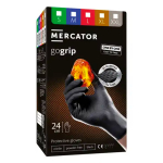 Nitriilkindad Mercator GoGrip ONE-BY-ONE, mustad, XXL, 100 tk.