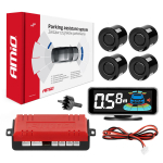 Parkimisabi s&uuml;steem LED-GRAF 3D, 4 musta andurit 21,5 mm AMIO-03185