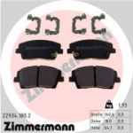 Piduriklotsi komplekt, ketaspidur ZIMMERMANN 22934.180.2