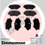 Piduriklotsi komplekt, ketaspidur ZIMMERMANN 24297.145.1
