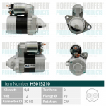 Starter HOFFER H5015210