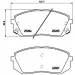 Piduriklotsi komplekt, ketaspidur BREMBO P 30 056