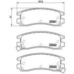 Piduriklotsi komplekt, ketaspidur BREMBO P 59 027