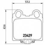 Piduriklotsi komplekt, ketaspidur BREMBO P 83 045