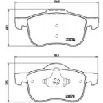 Piduriklotsi komplekt, ketaspidur BREMBO P 86 016