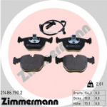 Piduriklotsi komplekt, ketaspidur ZIMMERMANN 21486.190.2
