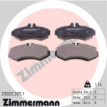 Piduriklotsi komplekt, ketaspidur ZIMMERMANN 23022.205.1