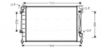 Radiaator, mootorijahutus AVA QUALITY COOLING AIA2157