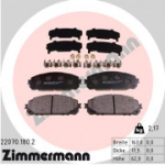 Piduriklotsi komplekt, ketaspidur ZIMMERMANN 22070.180.2