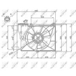 Ventilaator, mootorijahutus NRF 47746