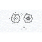 Ventilaator, mootorijahutus MAGNETI MARELLI 069422708010