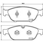 Piduriklotsi komplekt, ketaspidur HELLA 8DB 355 016-031