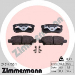 Piduriklotsi komplekt, ketaspidur ZIMMERMANN 24014.155.1
