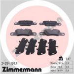 Piduriklotsi komplekt, ketaspidur ZIMMERMANN 24554.160.1