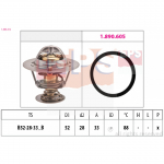 Termostaat, jahutusvedelik EPS 1.880.412