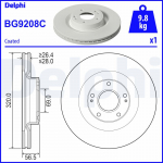 Piduriketas DELPHI BG9208C